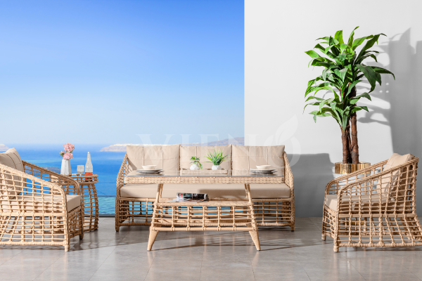 Valeri Rattan Bahçe Balkon Oturma Grubu