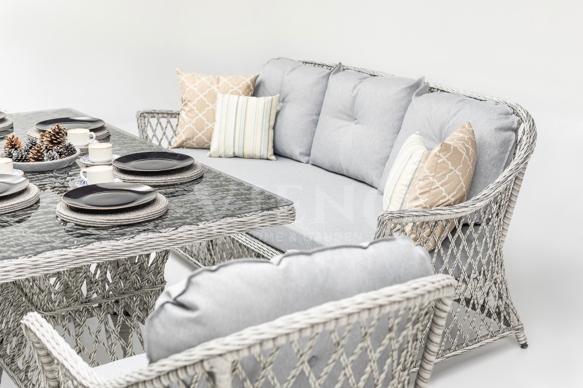 Berlin Rolex Rattan Bahçe Balkon Oturma Grubu(90x180cm)