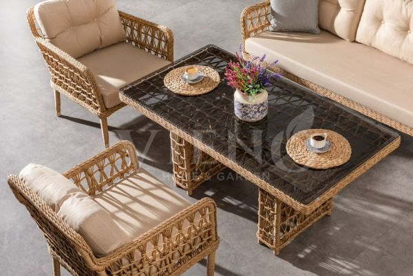 Maldiv Rattan Bahçe Balkon Oturma Grubu