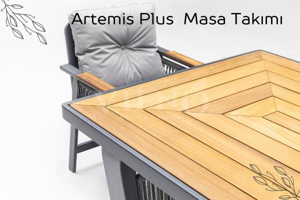 Artemis Plus Alüminyum Bahçe Balkon Masa Takımı (100x200)