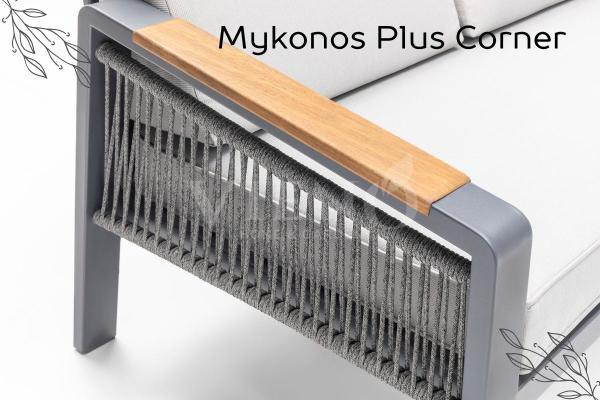Mykonos Plus Alüminyum Bahçe Balkon Köşe Takımı