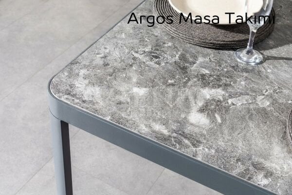 Argos Alüminyum Bahçe Balkon Masa Takımı (100x200)