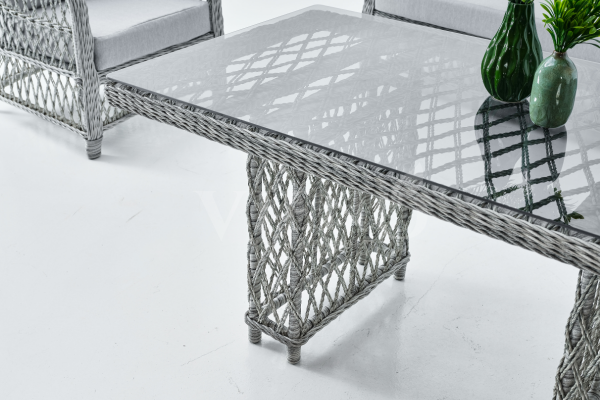 Madeo Rattan Bahçe Balkon Oturma Grubu