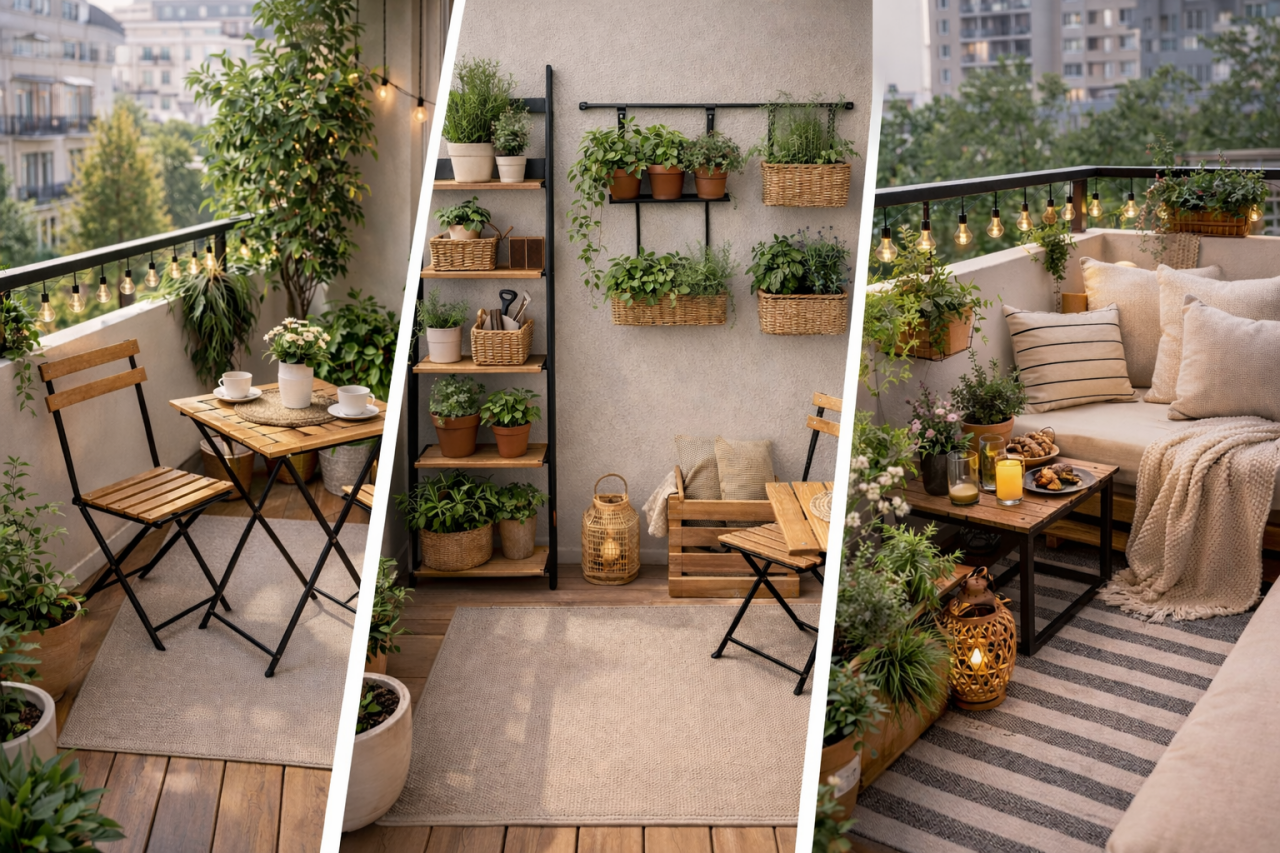 Küçük Balkon Dekorasyonu Fikirleri