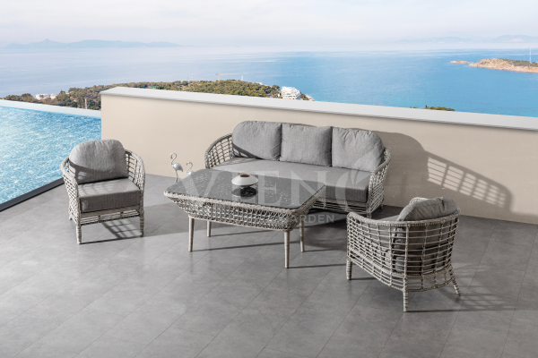 Ravenna Rattan Bahçe Balkon Oturma Grubu