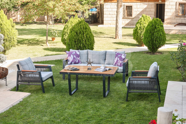 Efes Plus Alüminyum Bahçe Balkon Oturma Grubu