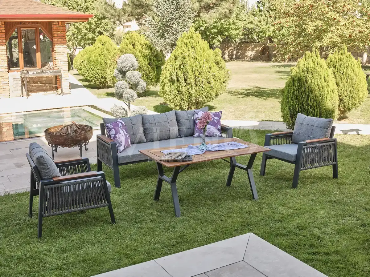 Efes Plus Alüminyum Bahçe Balkon Oturma Grubu