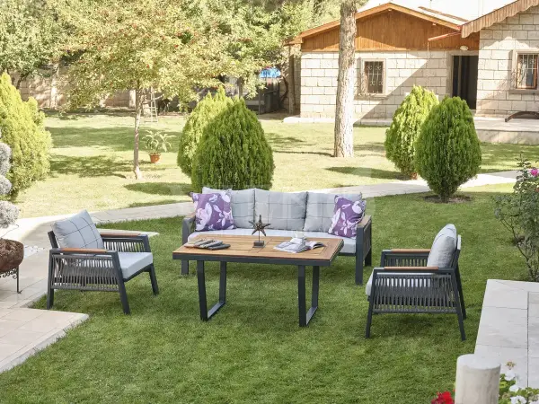 Efes Plus Alüminyum Bahçe Balkon Oturma Grubu