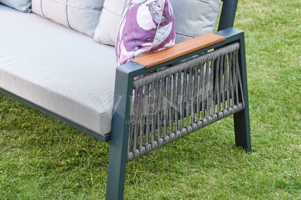 Efes Plus Alüminyum Bahçe Balkon Oturma Grubu Antrasit