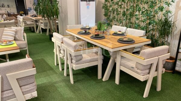 Atlantis Alüminyum Bahçe Balkon Masa Takımı(100cm x 200cm)