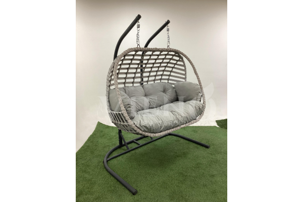 Oylat İkili Rattan Bahçe Balkon Salıncak