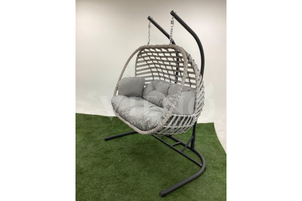 Oylat İkili Rattan Bahçe Balkon Salıncak