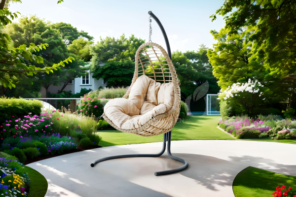 Miranda Tekli Rattan Bahçe Balkon Salıncak