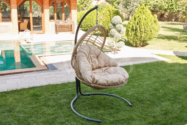 Oscar Tekli Rattan Bahçe Balkon Salıncak