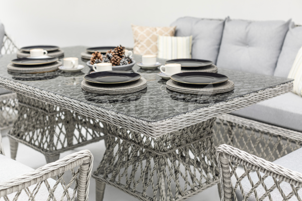 Berlin Rolex Rattan Bahçe Balkon Oturma Grubu(90x180cm)