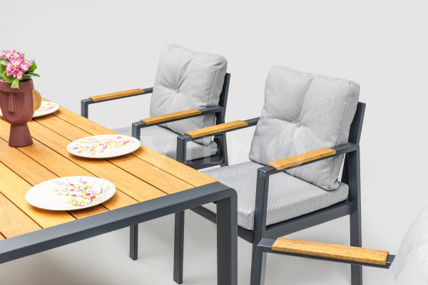 Roxy Efes Alüminyum Bahçe Balkon Masa Takımı (80cm X 140cm)