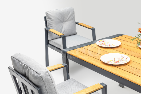 Roxy Efes Alüminyum Bahçe Balkon Masa Takımı (80cm X 140cm)