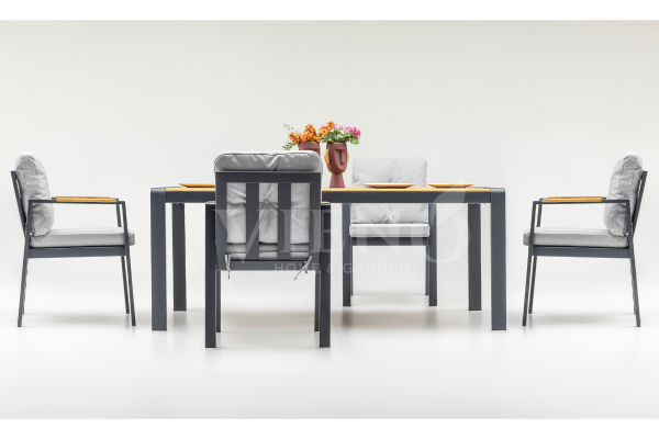 Roxy Efes Alüminyum Bahçe Balkon Masa Takımı (90cm X 160cm)