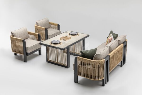 Atlas  Alüminyum Bahçe Balkon Oturma Grubu