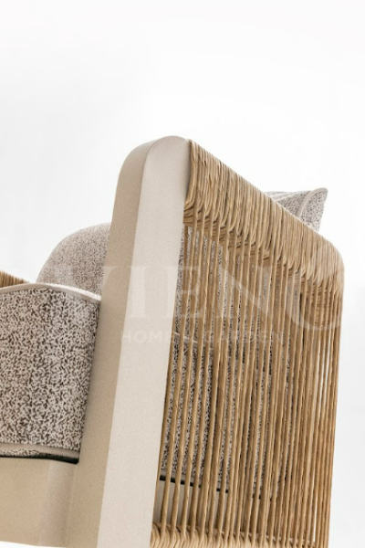 Atlas  Alüminyum Bahçe Balkon Oturma Grubu Krem