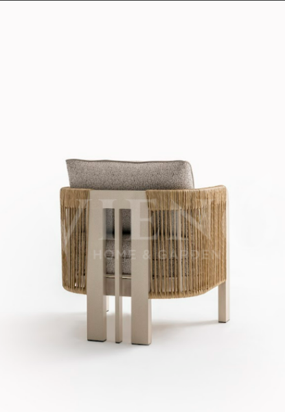 Atlas  Alüminyum Bahçe Balkon Oturma Grubu Krem