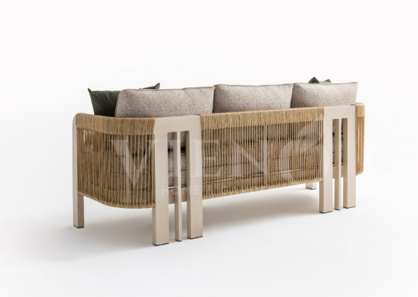 Atlas  Alüminyum Bahçe Balkon Oturma Grubu Krem