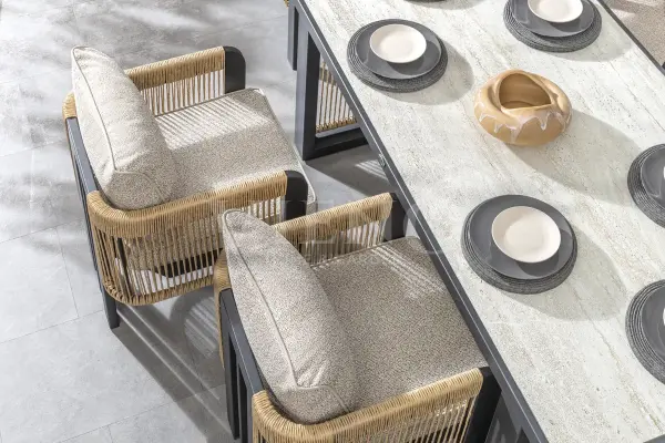 Atlas Alüminyum Bahçe Balkon  Masa Takımı (100cm x 200cm)