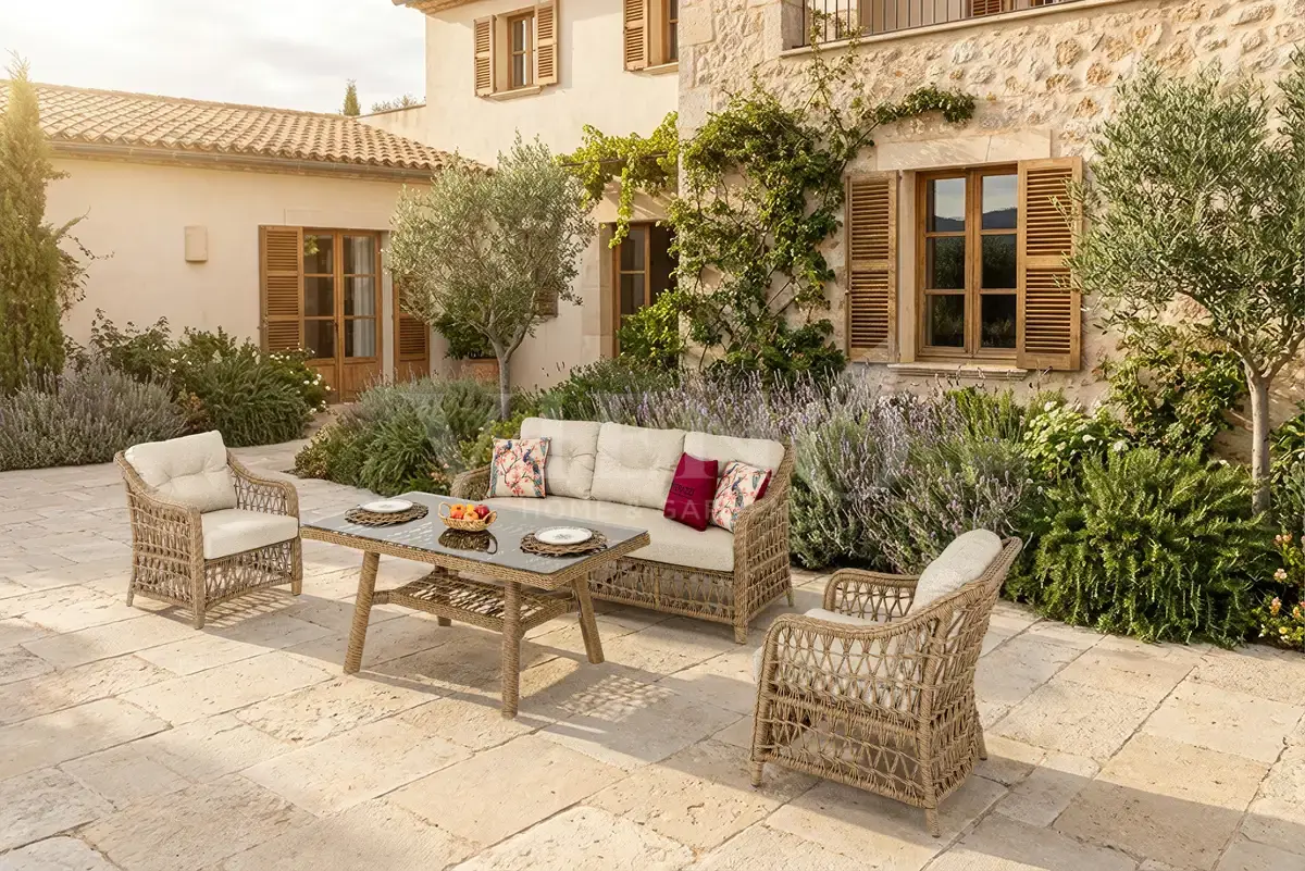 Dora Rattan Bahçe Balkon Oturma Grubu