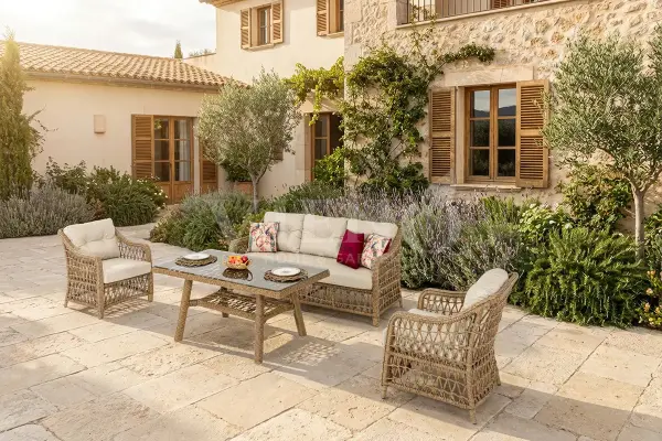 Dora Rattan Bahçe Balkon Oturma Grubu