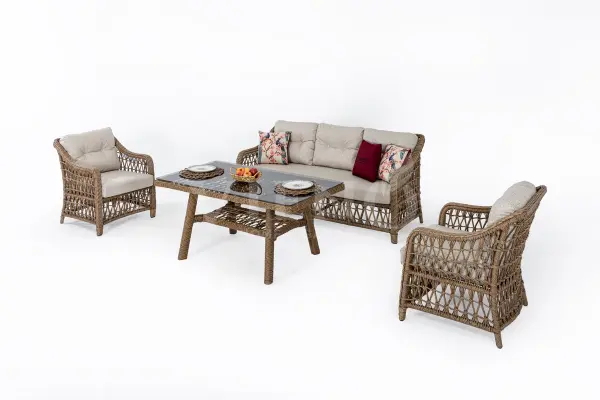 Dora Rattan Bahçe Balkon Oturma Grubu