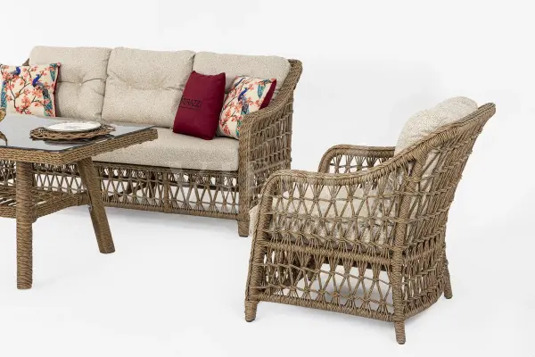 Dora Rattan Bahçe Balkon Oturma Grubu