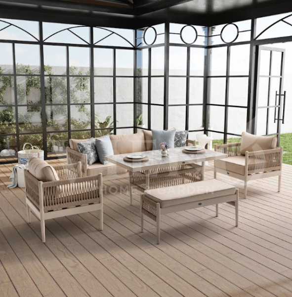 Lyon Alüminyum Bahçe Balkon Oturma Grubu