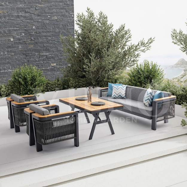 Atlantis Plus Alüminyum Bahçe Balkon Oturma Grubu