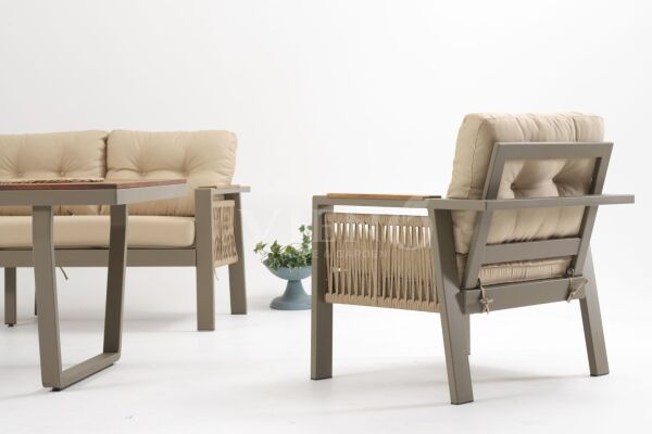 Larissa  Plus Alüminyum Bahçe Balkon Oturma Grubu