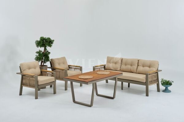 Larissa  Plus Alüminyum Bahçe Balkon Oturma Grubu