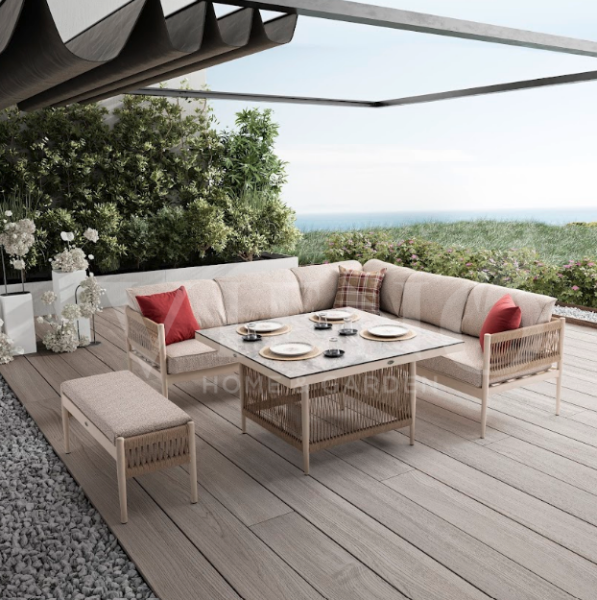 Lyon  Alüminyum Bahçe Balkon Köşe Takımı