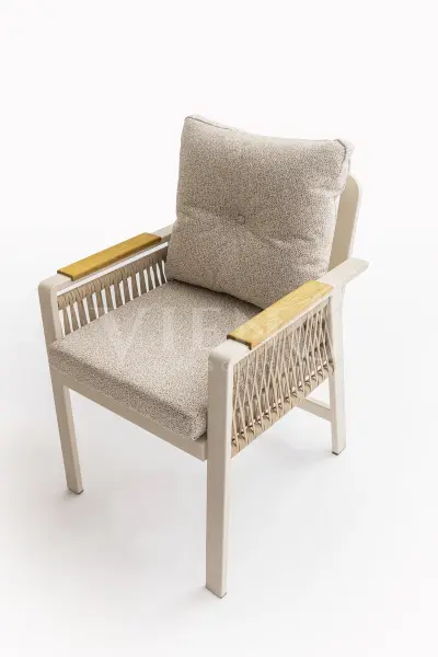 Artemis Plus Alüminyum Bahçe Balkon Masa Takımı (100x200) Krem
