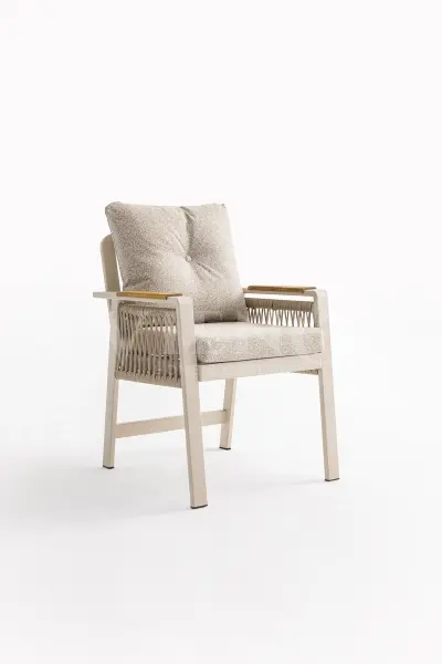 Artemis Plus Alüminyum Bahçe Balkon Masa Takımı (100x200) Krem