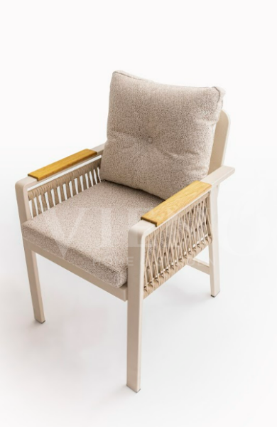 Artemis Plus Alüminyum Bahçe Balkon Masa Takımı (100x200) Krem