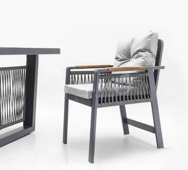 Artemis Plus Alüminyum Bahçe Balkon Masa Takımı (100x200) Antrasit