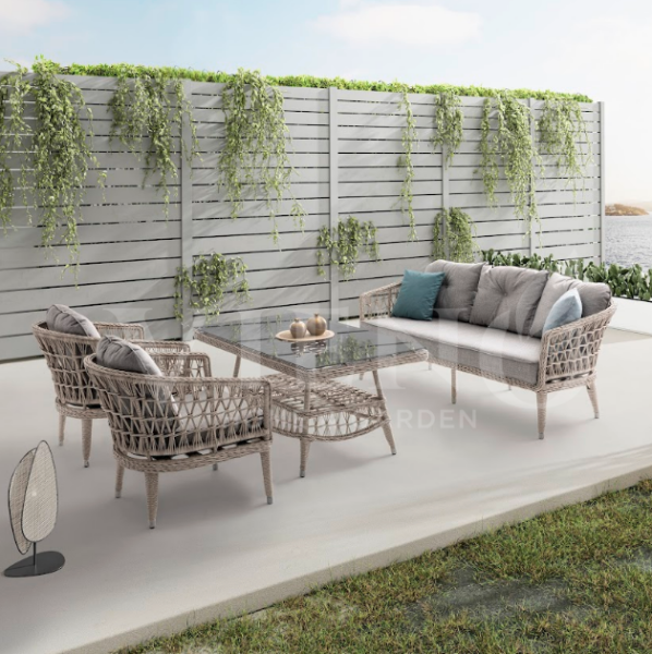 Oslo Rattan Bahçe Balkon Oturma Grubu