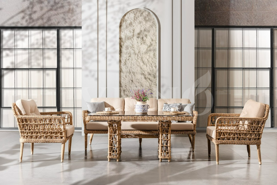 Maldiv Rattan Bahçe Balkon Oturma Grubu