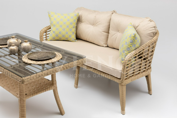 Rodos Mini  Rattan  Bahçe Balkon Oturma Grubu