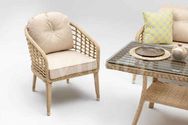 Rodos Mini  Rattan  Bahçe Balkon Oturma Grubu