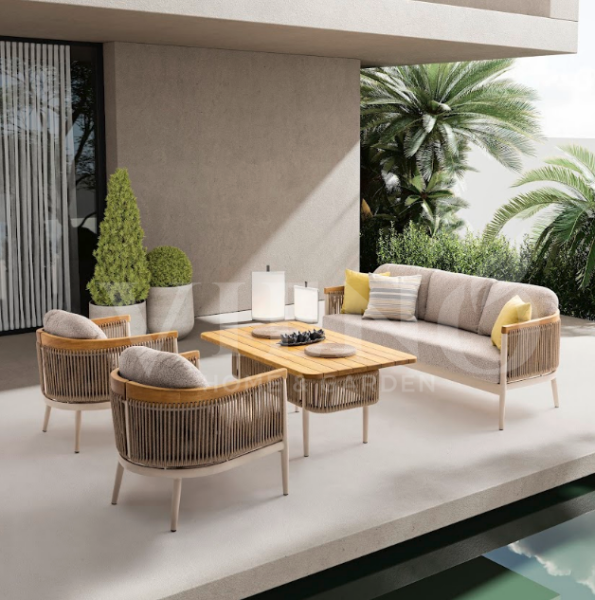 Minerva Alüminyum Bahçe Balkon Oturma Grubu