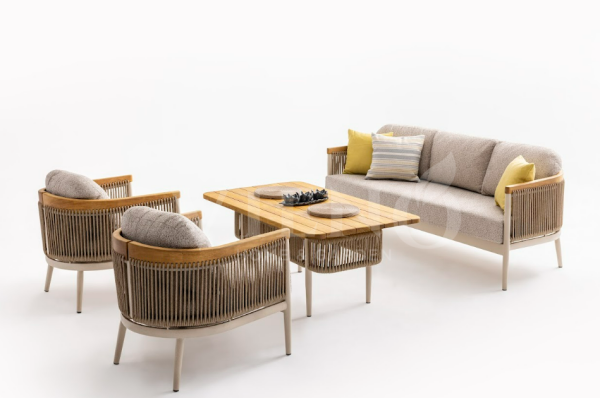 Minerva Alüminyum Bahçe Balkon Oturma Grubu