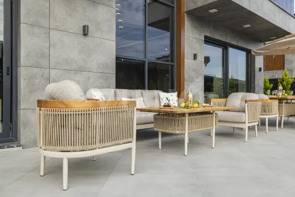 Minerva Alüminyum Bahçe Balkon Oturma Grubu