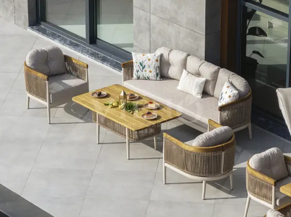 Minerva Alüminyum Bahçe Balkon Oturma Grubu