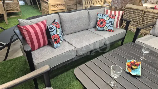 Apollo Wood Alüminyum Bahçe Balkon Oturma Grubu (TEŞHİR)