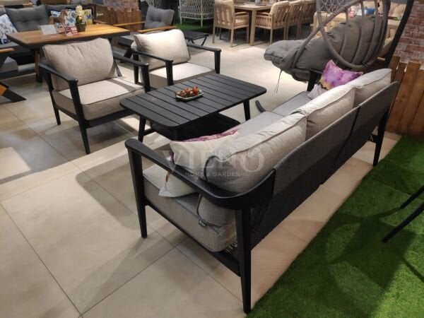 Apollo Wood Alüminyum Bahçe Balkon Oturma Grubu (TEŞHİR)